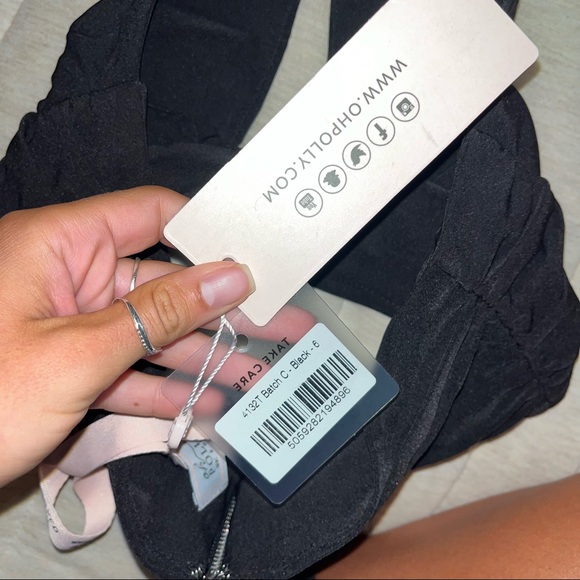 OH POLLY self made cut out black halter crop top - Picture 8 of 8